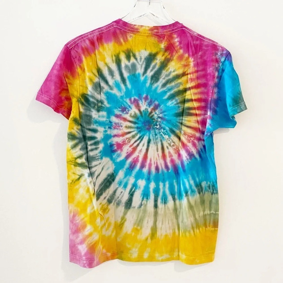 La Detresse Tie Dye Rainbow Rocker Band T Tropicali Panic Tee Size Medium - Picture 2 of 5